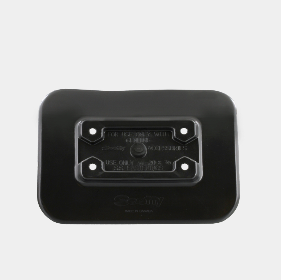 341 - Black Glue-On Mount Pad